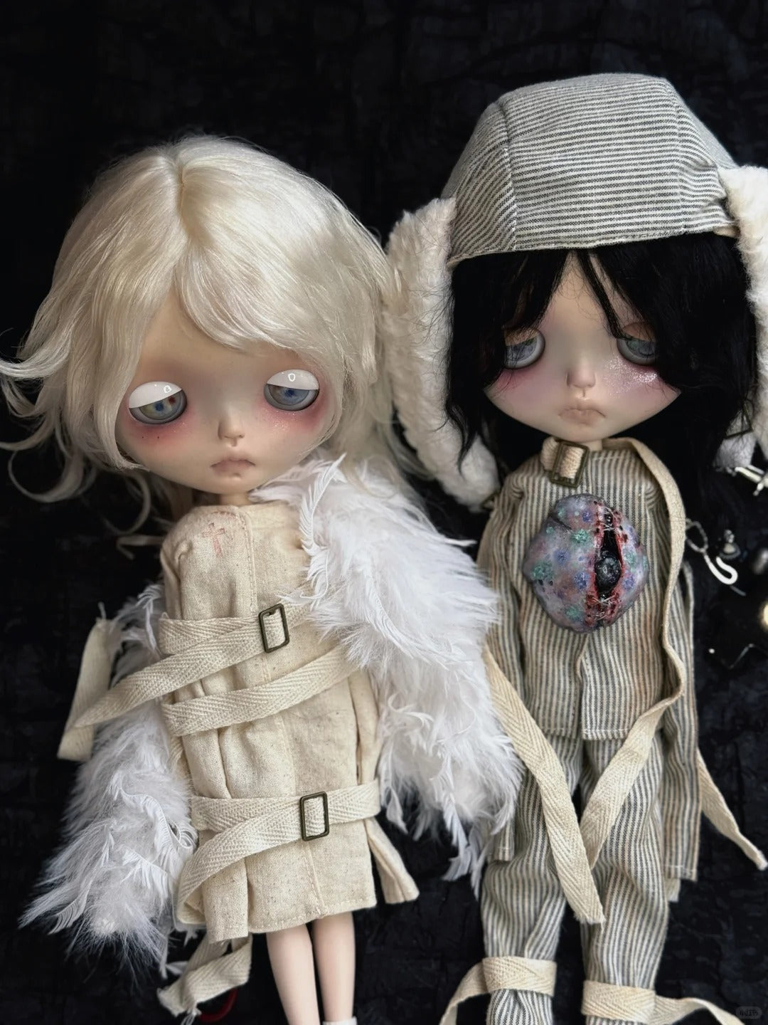 Azrael Custom Blythe OOAK - Fallen Celestial Doll - ToastDoll
