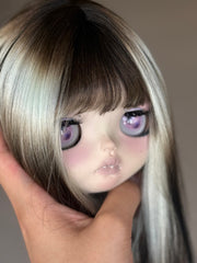 Lilith Custom Blythe OOAK - Pale  Purple Doll - ToastDoll