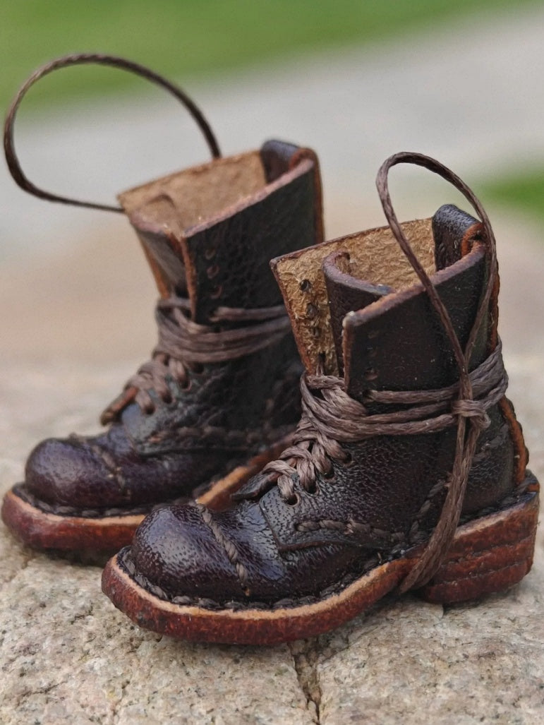 Lace-up Leather Blythe Boots - Handmade Doll Shoes - ToastDoll