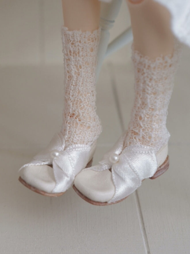 Handmade Shoes for Blythe/Obitsu, Leather Ribbon  Flat