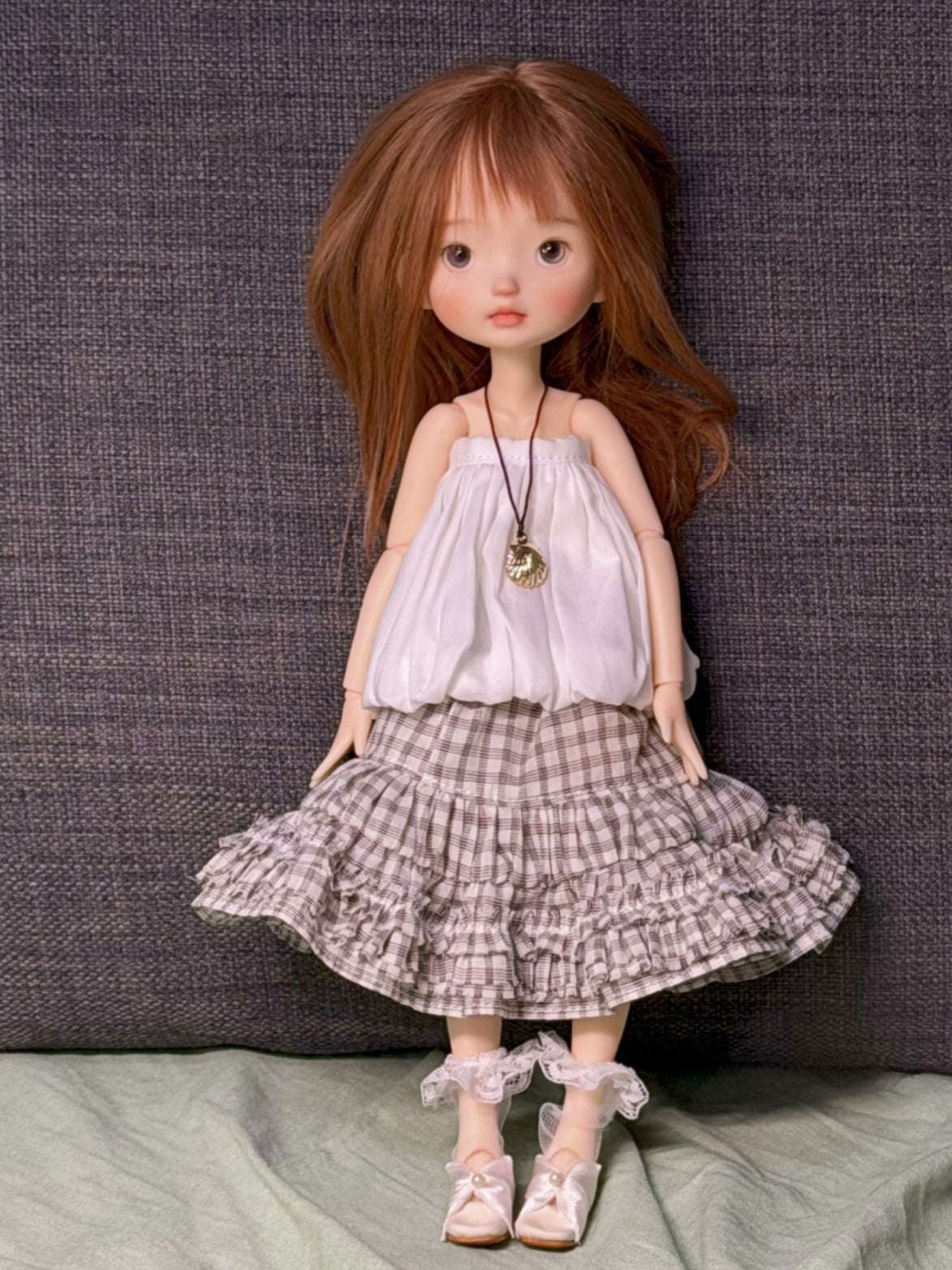 Handmade Shoes for Blythe/Obitsu, Leather Ribbon  Flat