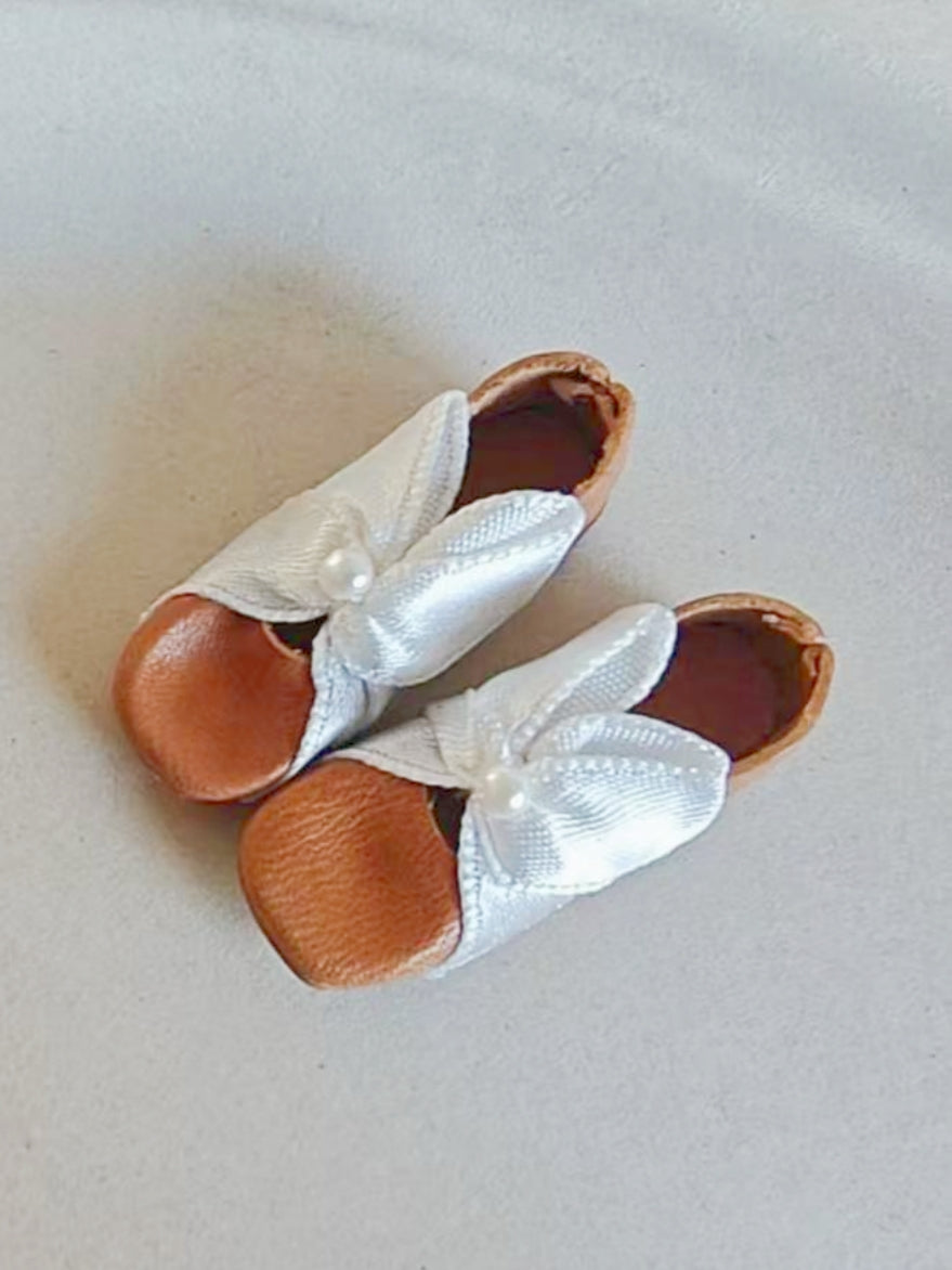 Handmade Shoes for Blythe/Obitsu, Leather Ribbon  Flat