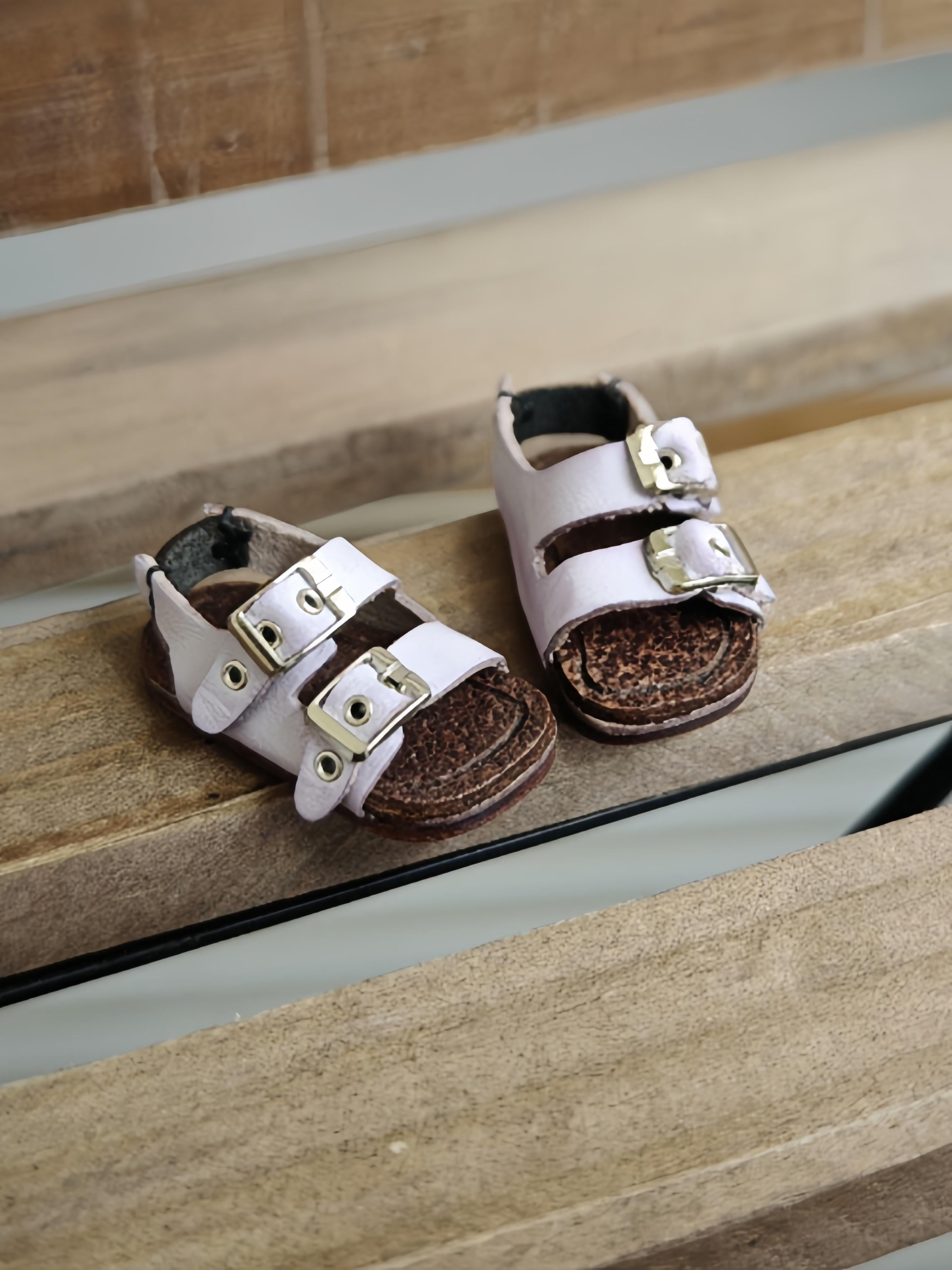 Casual Double Buckle Blythe Purple Sandals | ToastDoll