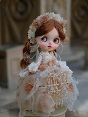 Handmade Outfit for Blythe/Obitsu/Pullip, Vintage Court Dress Set