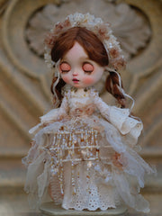 Handmade Outfit for Blythe/Obitsu/Pullip, Vintage Court Dress Set