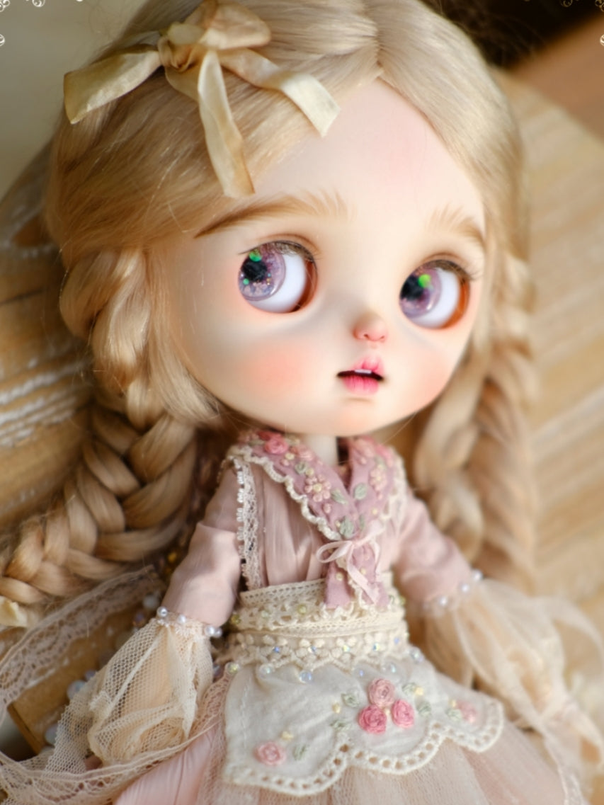 Handmade Outfit for Blythe/Obitsu/Pullip, Purple Layered Dress Set