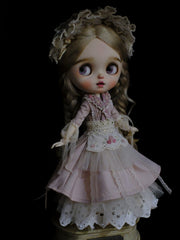 Handmade Outfit for Blythe/Obitsu/Pullip, Purple Layered Dress Set