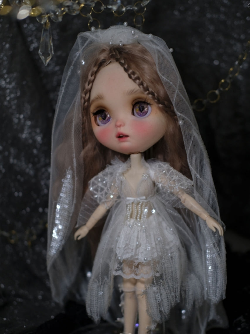 Handmade Outfit for Blythe/Obitsu/Pullip, Crystal Dress Set