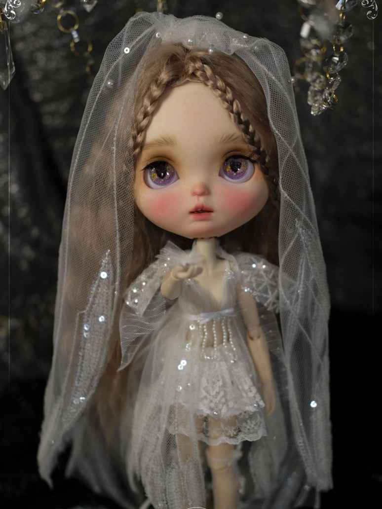 Handmade Outfit for Blythe/Obitsu/Pullip, Crystal Dress Set