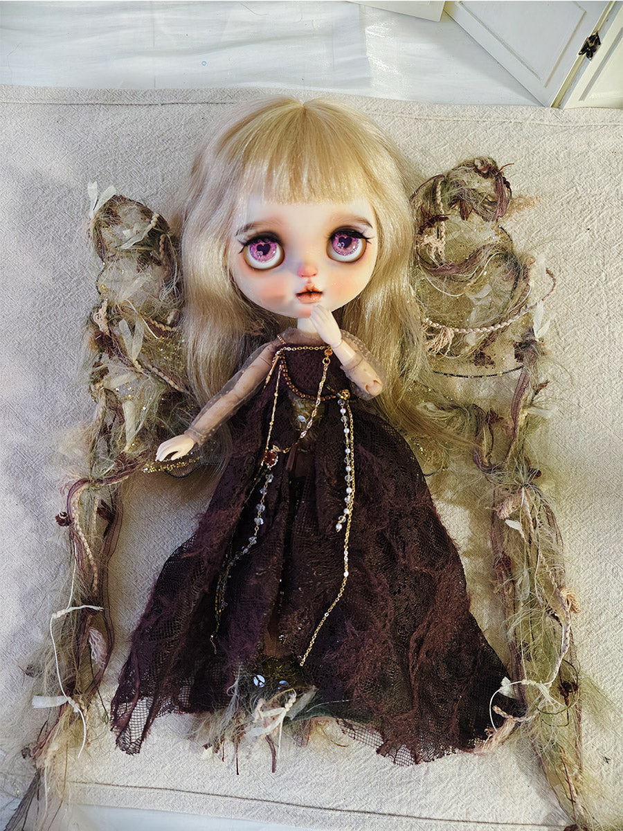 Handmade Outfit for Blythe/Obitsu/Pullip, Butterfly Wings Dress Set