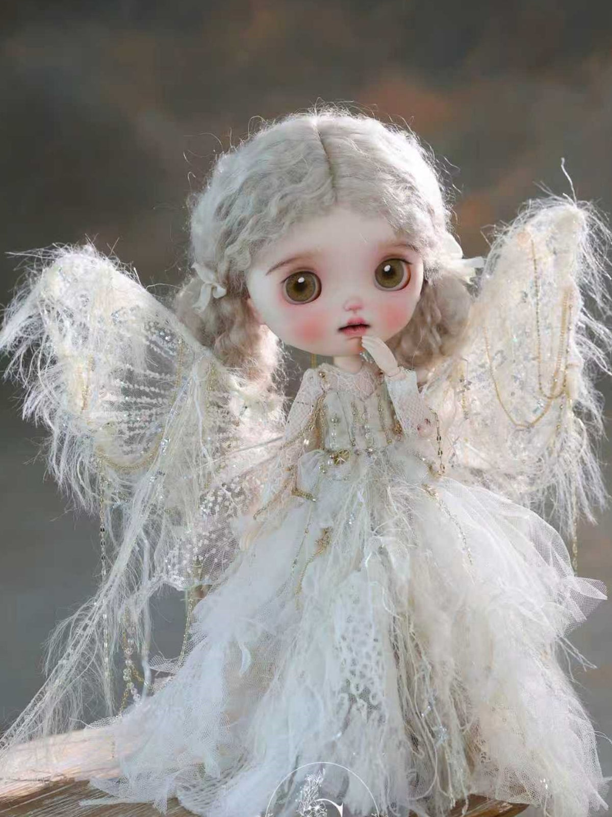 Handmade Outfit for Blythe/Obitsu/Pullip, Butterfly Wings Dress Set