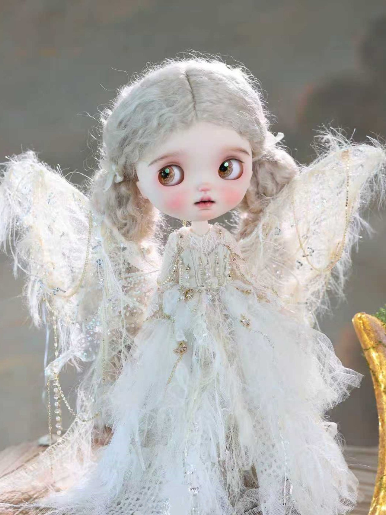 Handmade Outfit for Blythe/Obitsu/Pullip, Butterfly Wings Dress Set