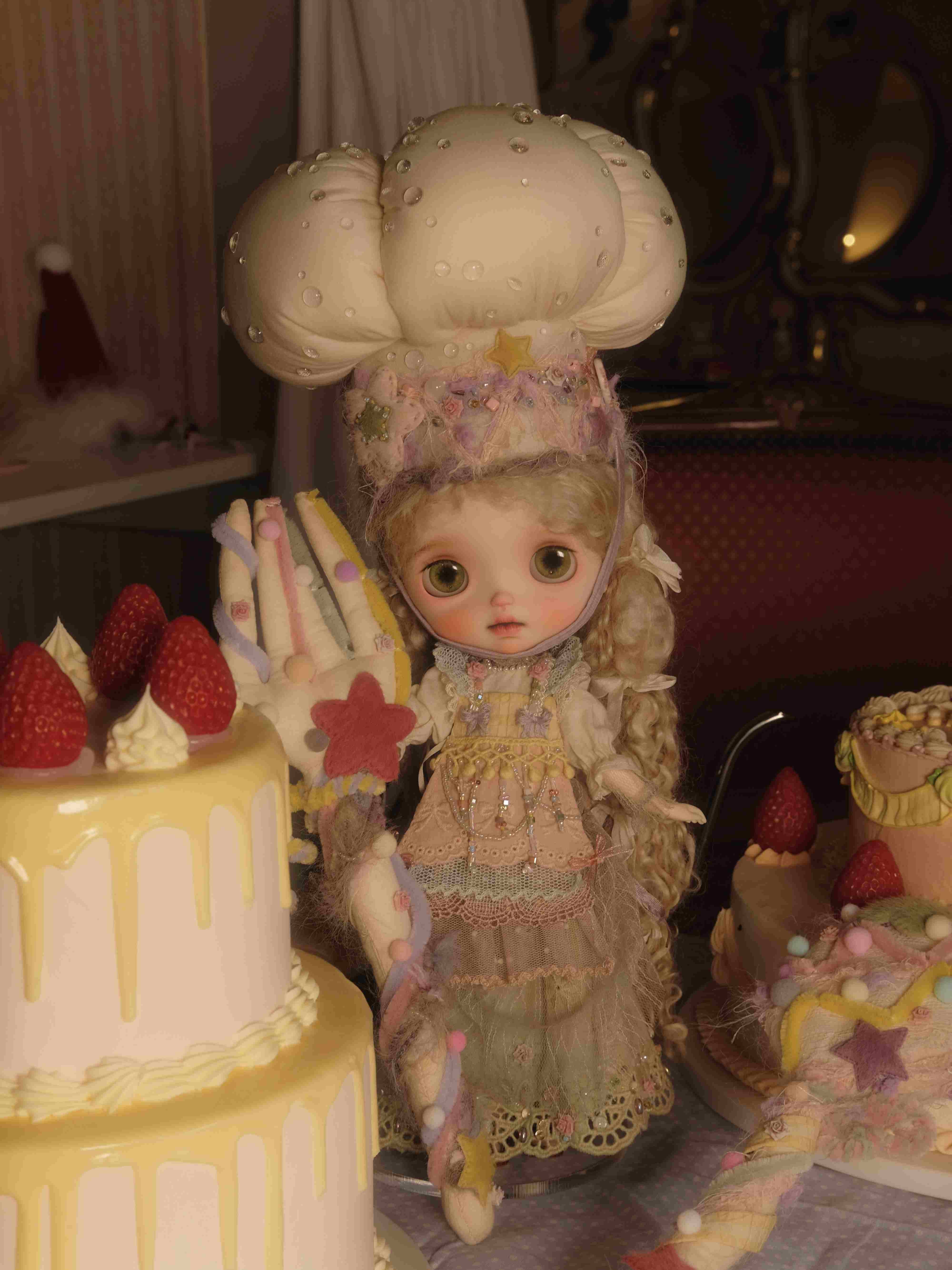 Handmade Outfit for Blythe/Obitsu,Dessert Master Clothing Set