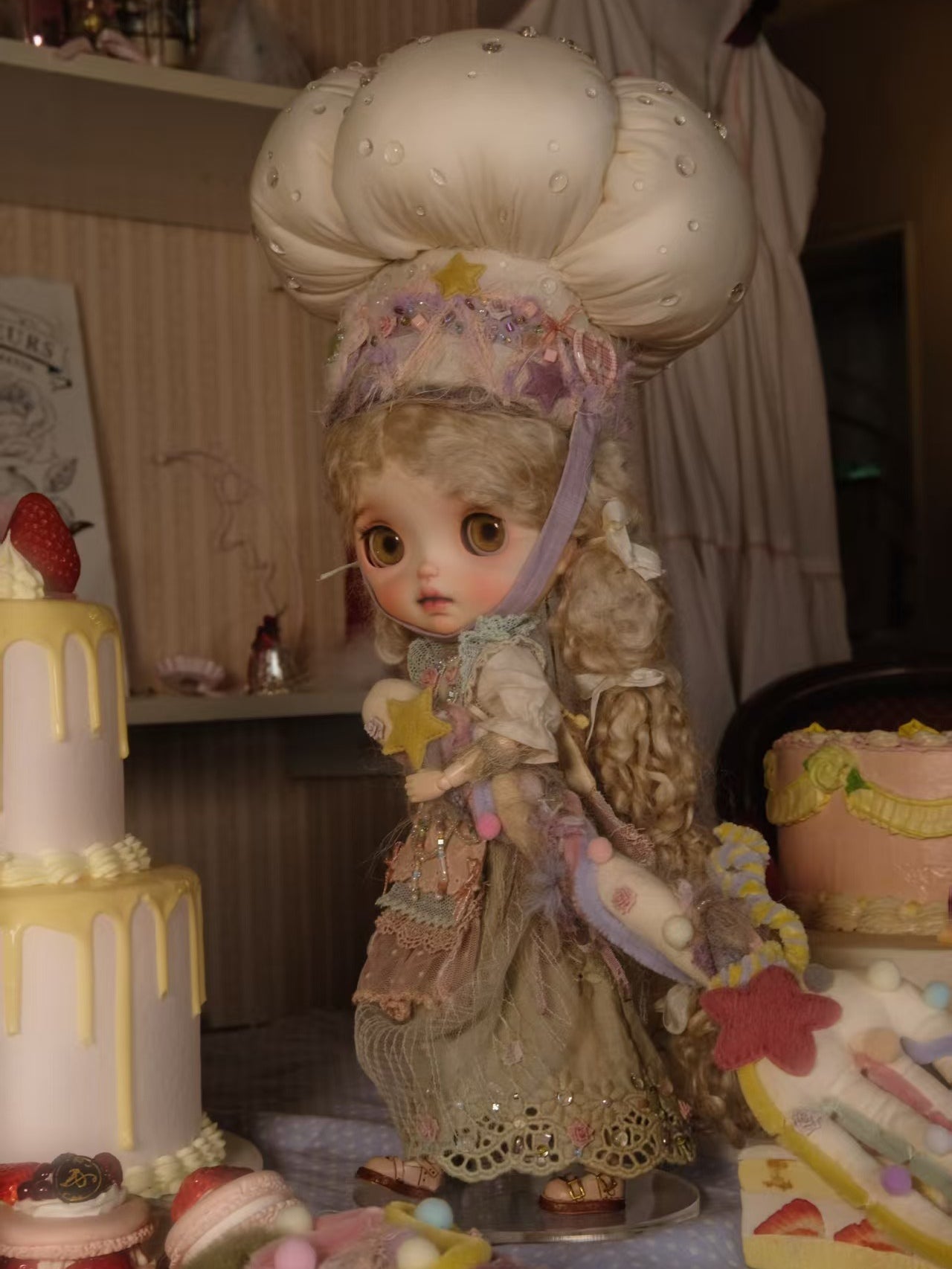 Handmade Outfit for Blythe/Obitsu,Dessert Master Clothing Set