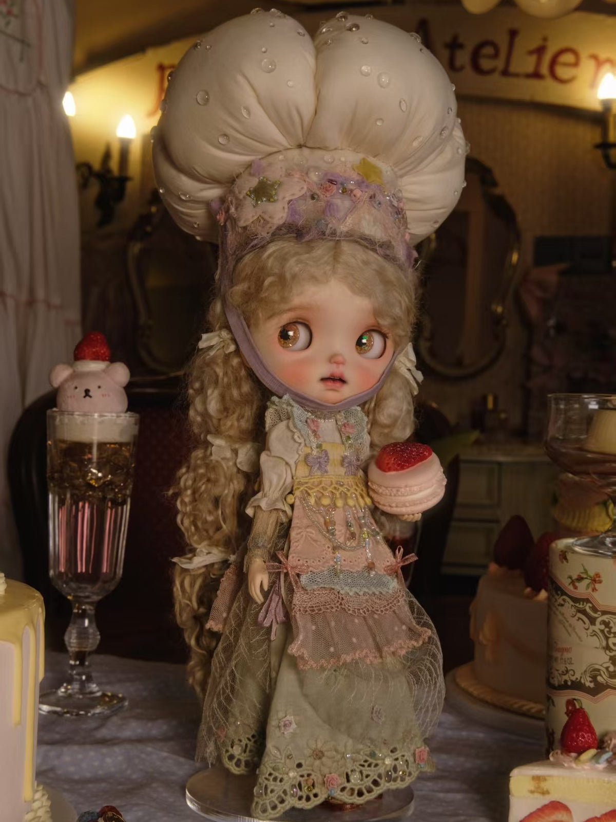 Handmade Outfit for Blythe/Obitsu,Dessert Master Clothing Set