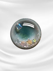 Handmade Blythe Eyechips, Teal Tone, Lake