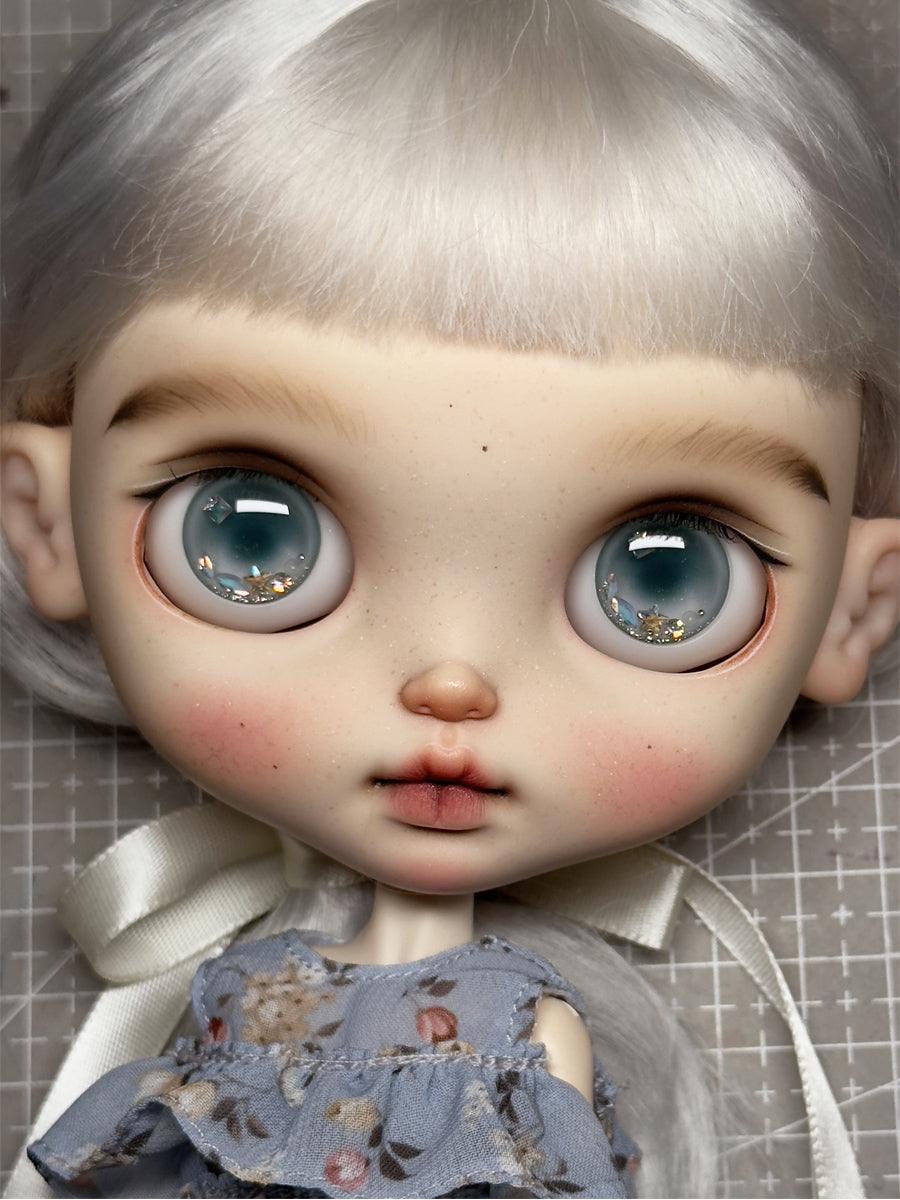 Handmade Blythe Eyechips, Teal Tone, Lake