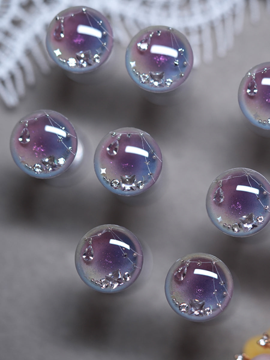 Handmade Blythe Eyechips, Purple Tone, Crystal