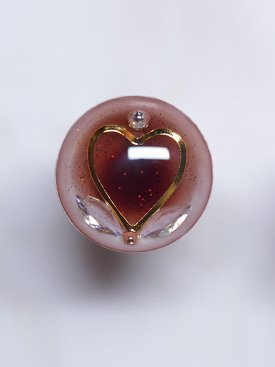 Handmade Blythe Eyechips, Brown Tone, Heart