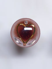 Handmade Blythe Eyechips, Brown Tone, Heart