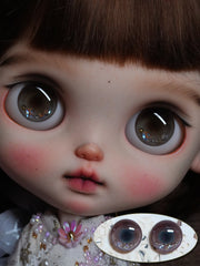 Handmade Blythe Eyechips, Grey Tone, Realistic