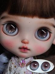Handmade Blythe Eyechips, Purple Tone, Realistic