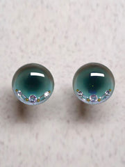 Handmade Blythe Eyechips, Green Tone, Bead