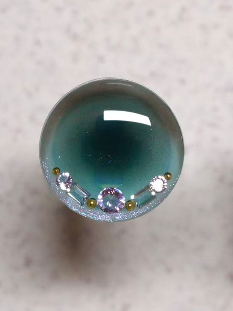 Handmade Blythe Eyechips, Green Tone, Bead