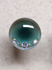 Handmade Blythe Eyechips, Green Tone, Bead