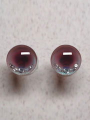 Handmade Blythe Eyechips, Red Tone, Bead