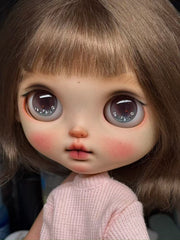 Handmade Blythe Eyechips, Red Tone, Bead