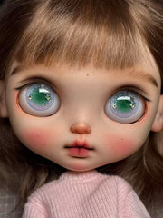 Handmade Blythe Eyechips, Green Tone, Crystal