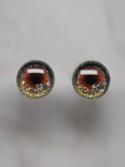 Handmade Blythe Eyechips, Brown Tone, Realistic