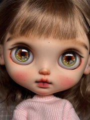Handmade Blythe Eyechips, Brown Tone, Realistic