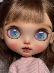 Handmade Blythe Eyechips, Purple Tone, Flower