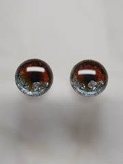 Handmade Blythe Eyechips, Reddish Brown Tone, Crystal