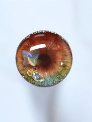 Handmade Blythe Eyechips, Orange Tone, Veining