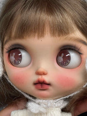 Pink Bunny Blythe Eyechips - Handmade Doll Eyes - ToastDoll