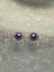 Purple Butterfly Blythe Eyechips - Handmade Doll Eyes - ToastDoll