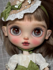 Brown Crystal Blythe Eyechips - Handmade Doll Eyes - ToastDoll