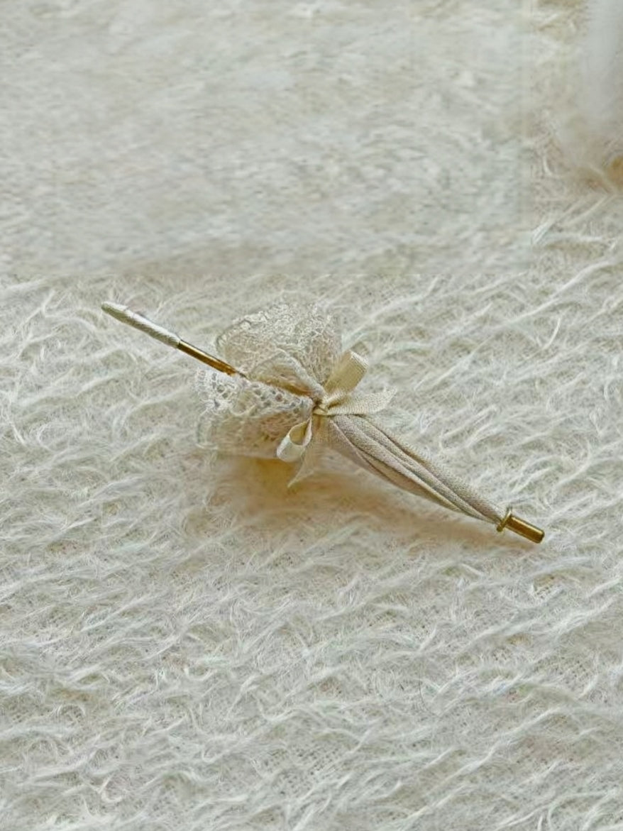 Lace Umbrella - Handmade Doll Miniature - ToastDoll