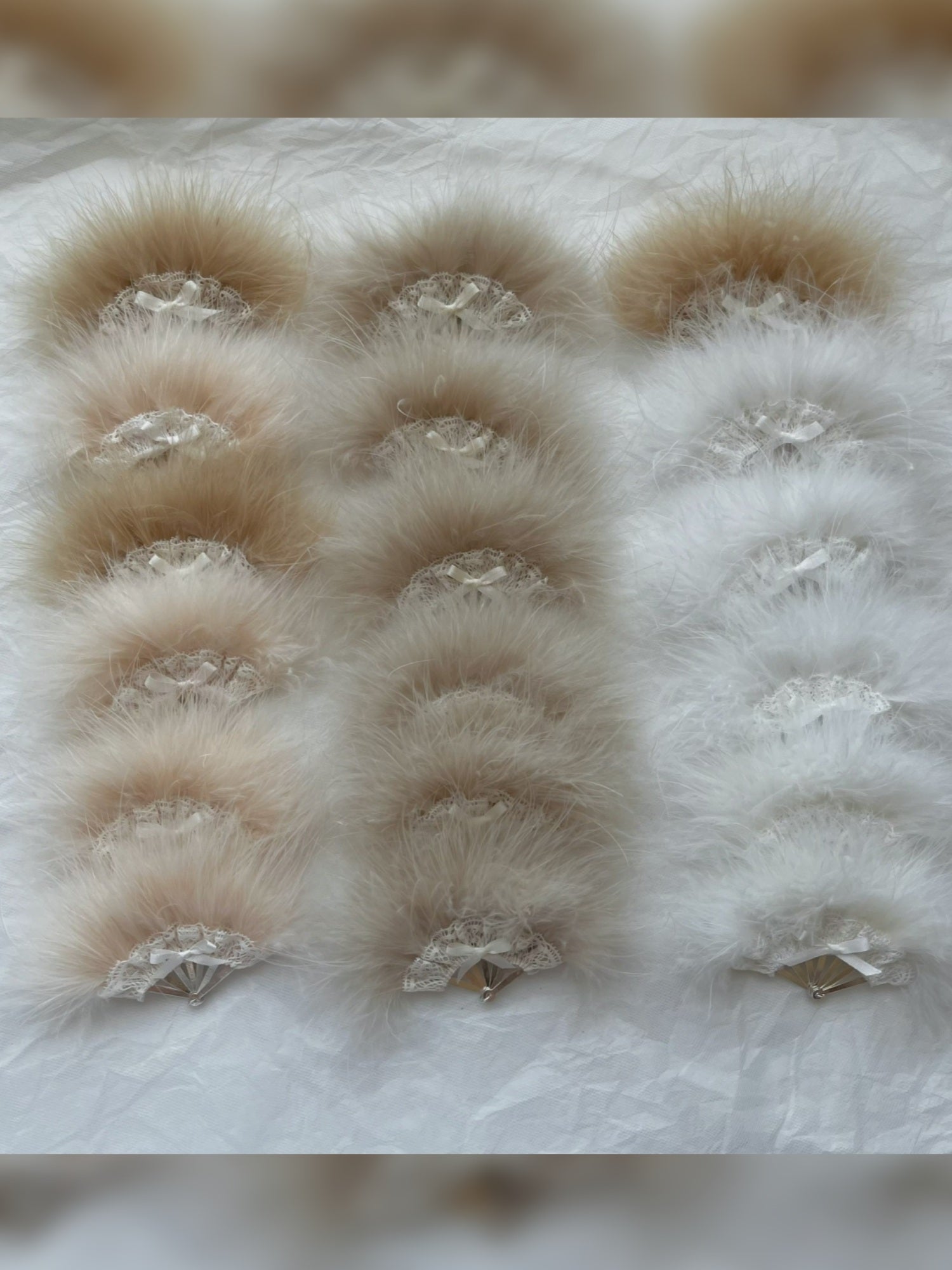 Vintage Fluffy Fan Flat Lay | ToastDoll