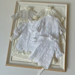 Eyelet Lace Blythe 1/6 BJD Dress Flat Lay | ToastDoll