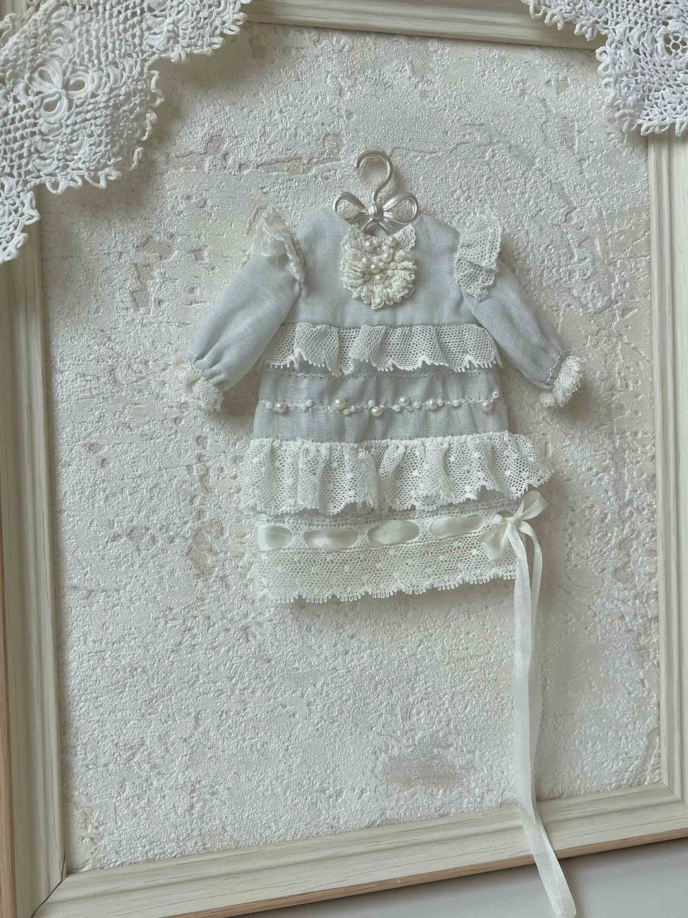 Tiered Vintage Blythe 1/6 BJD Dress Front View | ToastDoll