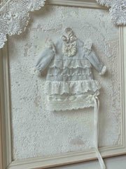 Tiered Vintage Blythe 1/6 BJD Dress Front View | ToastDoll