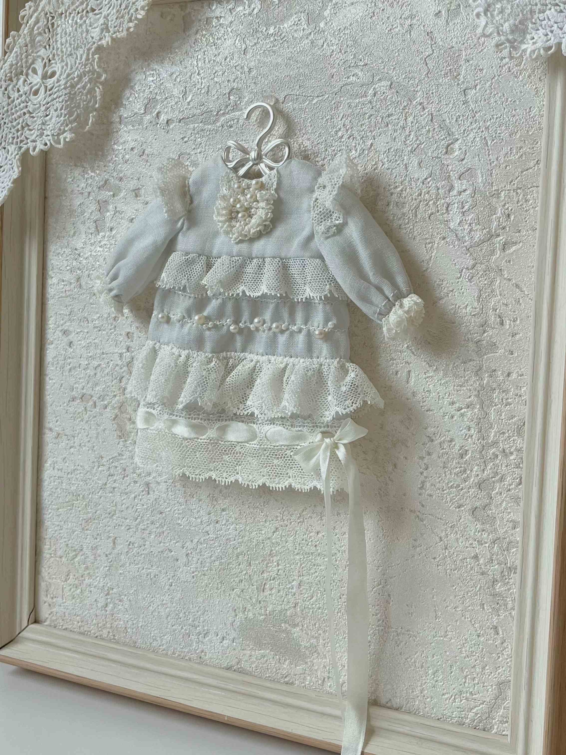 Tiered Vintage Blythe 1/6 BJD Dress Side View | ToastDoll