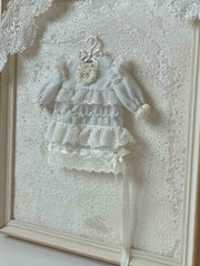 Tiered Vintage Blythe 1/6 BJD Dress Side View | ToastDoll