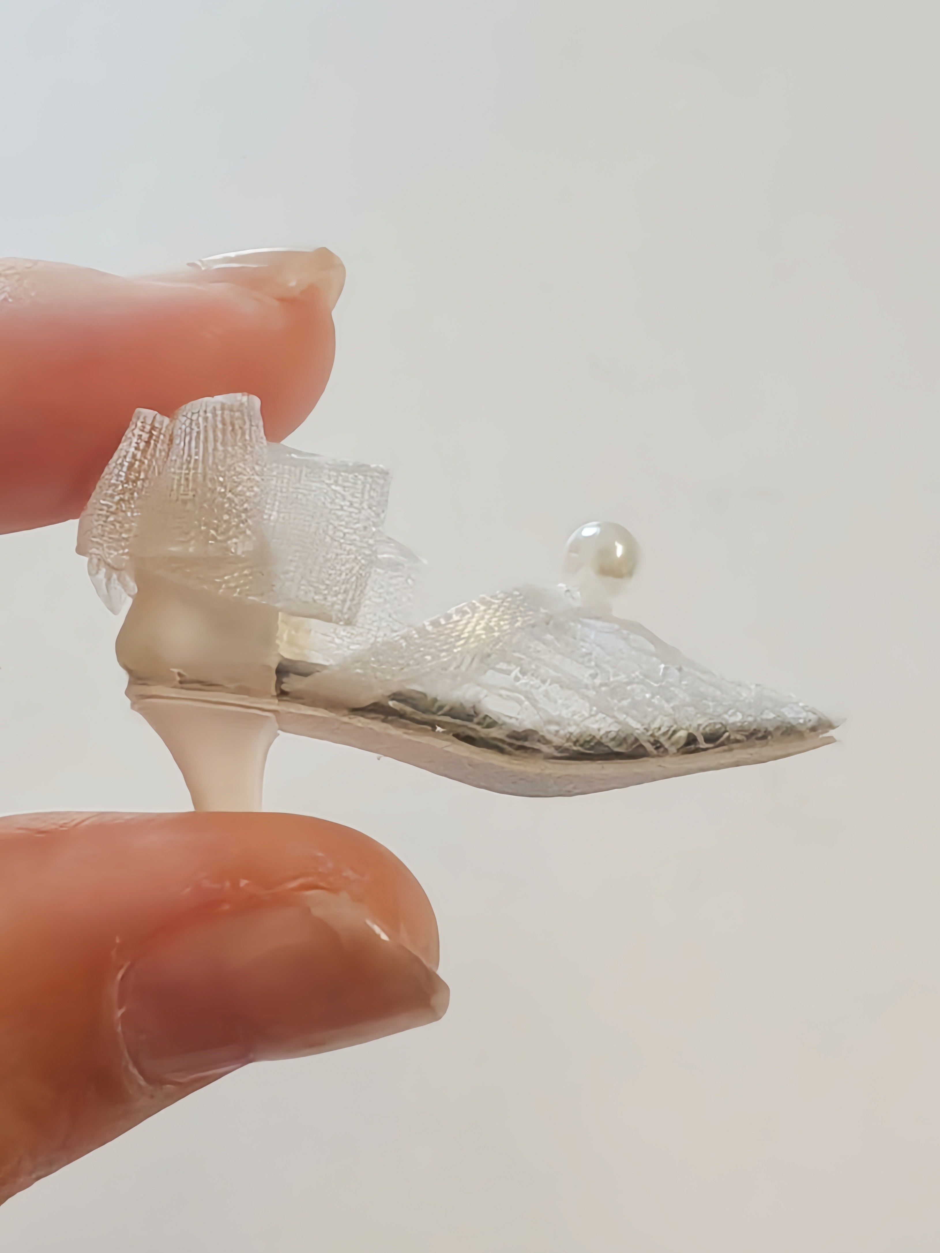 Pearl Bowknot Lace Blythe High Heel Detail | ToastDoll