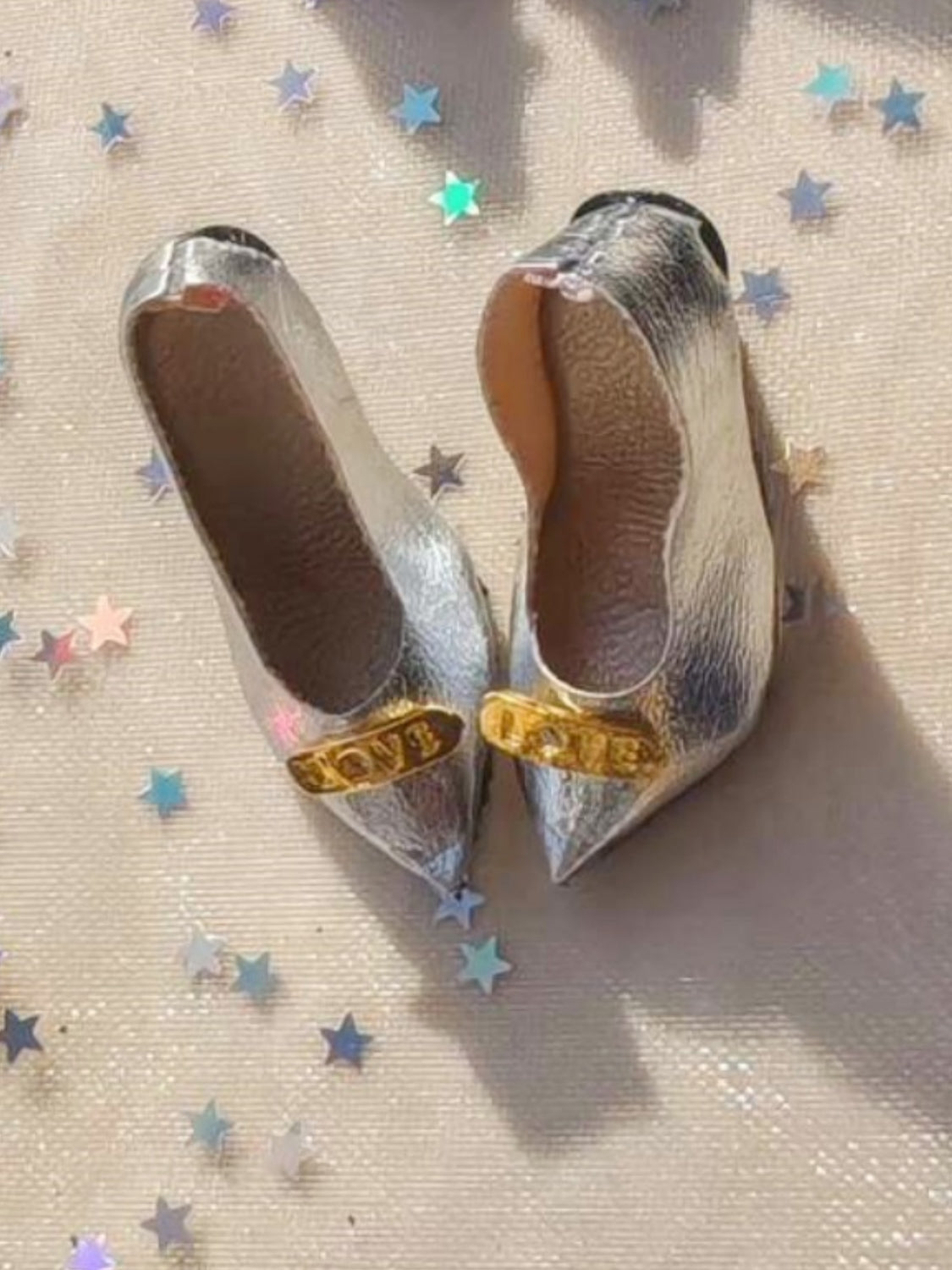 Shiny Metallic Chic Blythe High Heels - Handmade Doll Shoes - ToastDoll