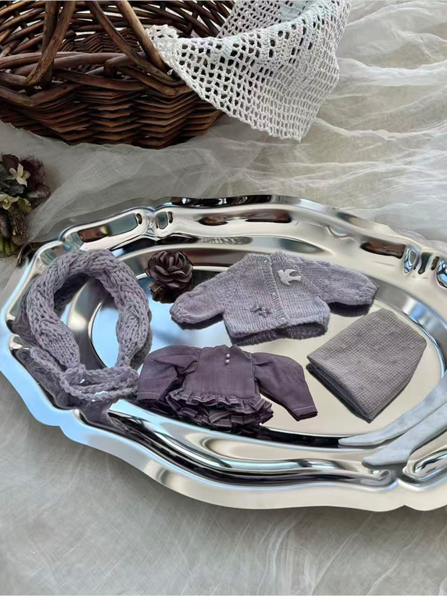 Handmade Outfit for Blythe/Pullip, Autumn Light Purple Sweater Set